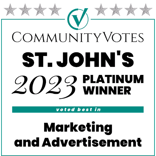 St. John’s 2023 Platinum Winner Marketing & Advertising St. John’s 2023 Platinum Winner Marketing & Advertising